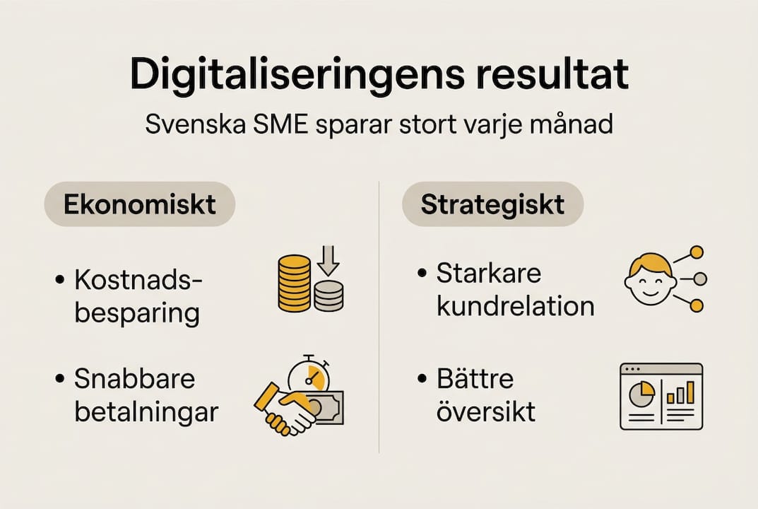 Infografik: Så påverkar digitalisering små och medelstora företag