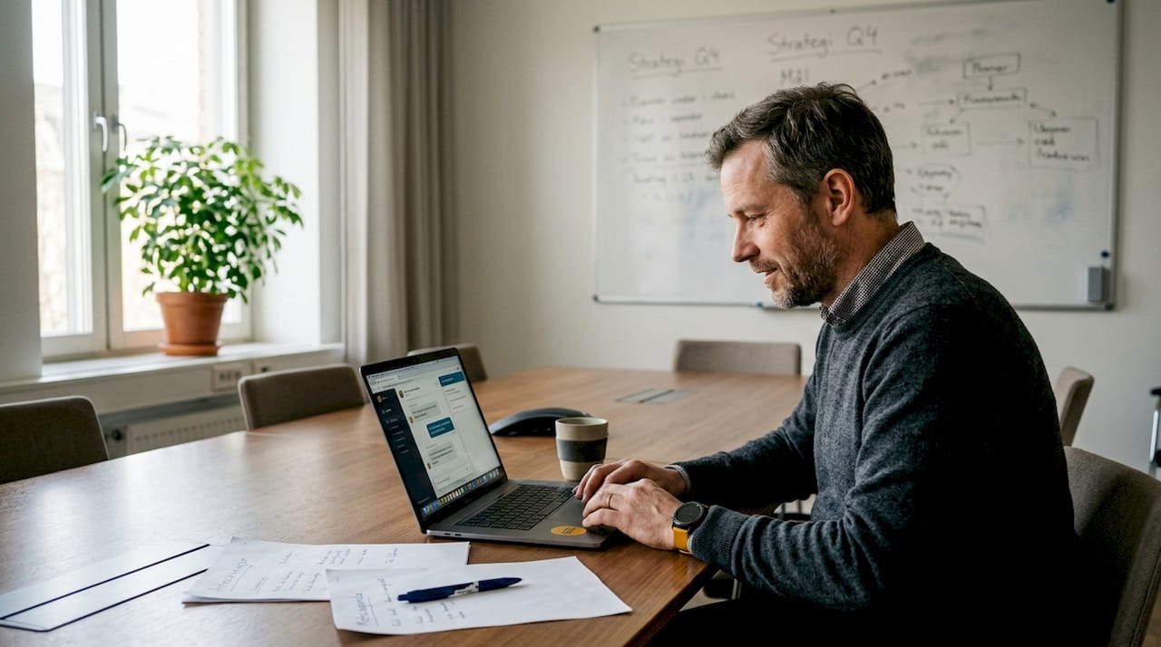 Våra medarbetare jobbar aktivt med digital kundkommunikation.