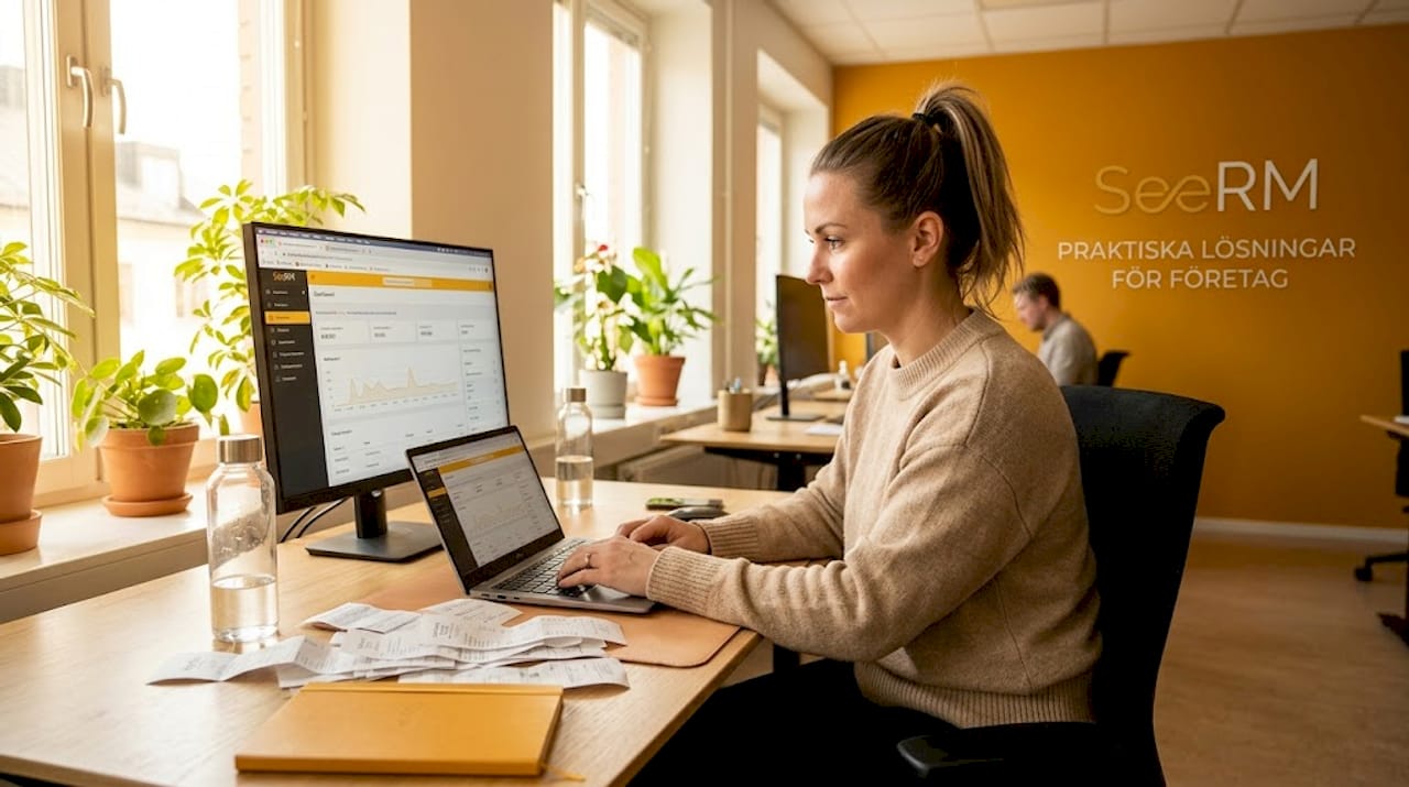 En medarbetare ser till att automatisera arbetet med att hantera fakturor.