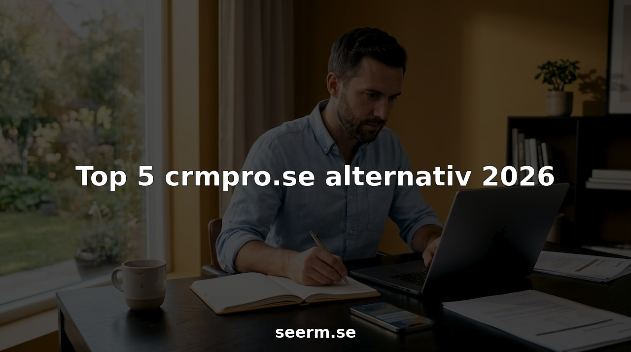 Affärsexpert som jobbar med CRM-system