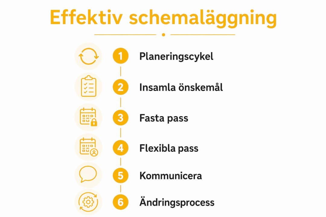 Grafisk guide: Så lyckas du med en smart schemaläggning – steg för steg