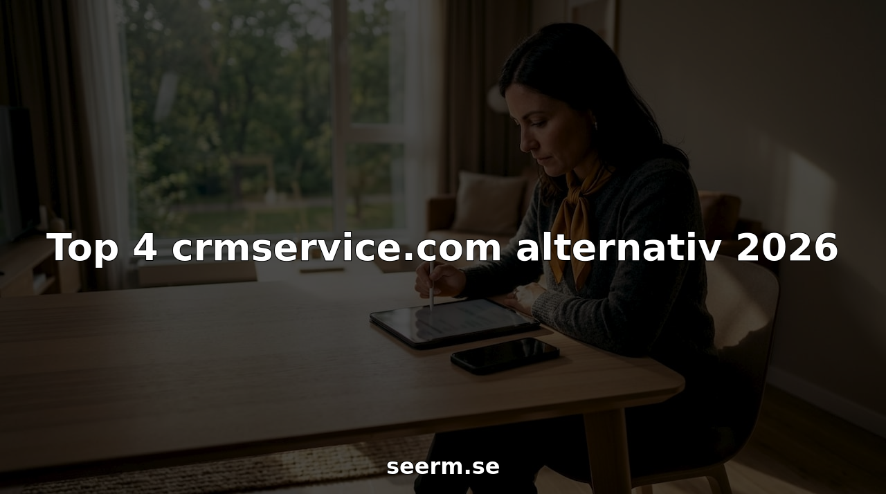 Affärskvinna granskar olika CRM-lösningar på sin surfplatta för att hitta det bästa alternativet för verksamheten.