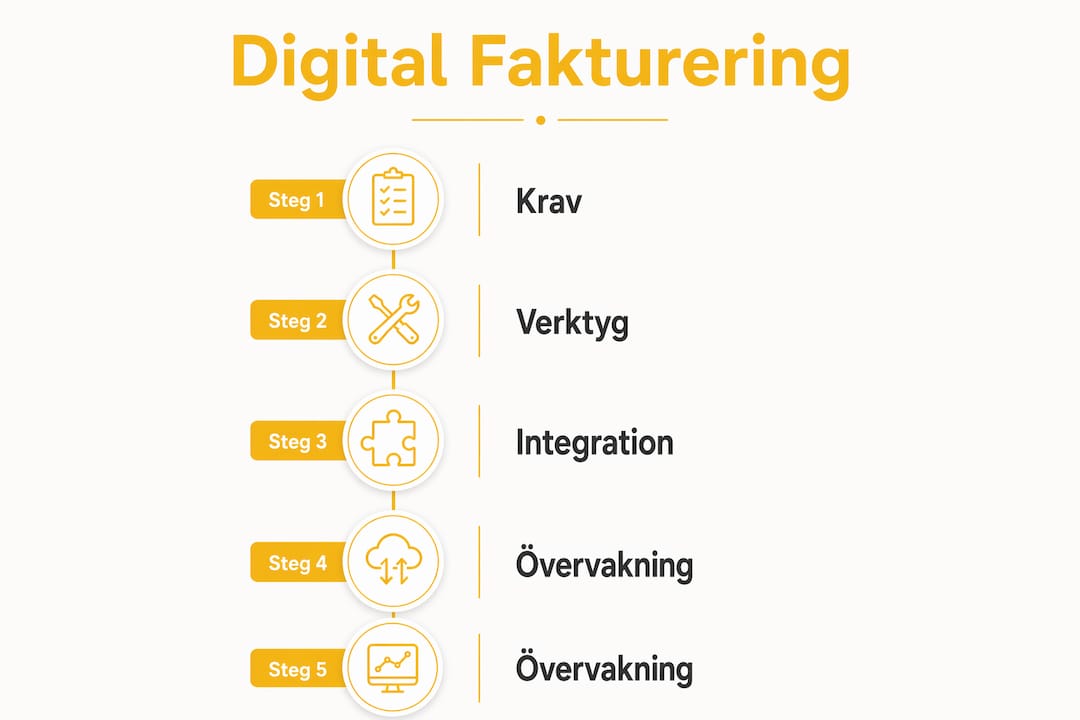 Visuell sammanställning av digital faktureringing} digital fakturering