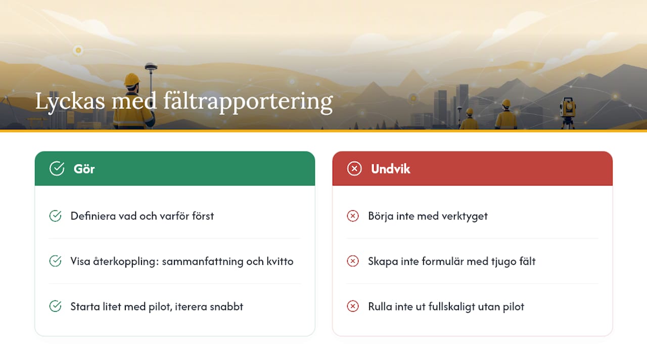 Vad skiljer lyckade implementeringar från de som fastnar? — overview diagram