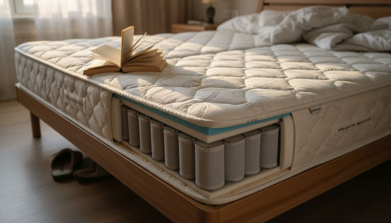 Преглед на вътрешната структура на матрака с акцент върху индивидуалните покет пружини