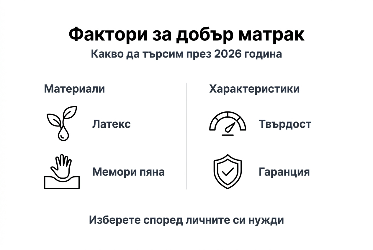 Инфографика: Какво да имаме предвид при избора на матрак