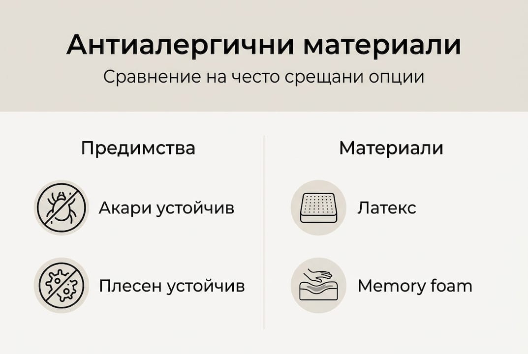 Инфографика: Кои са най-използваните материали в матраците?