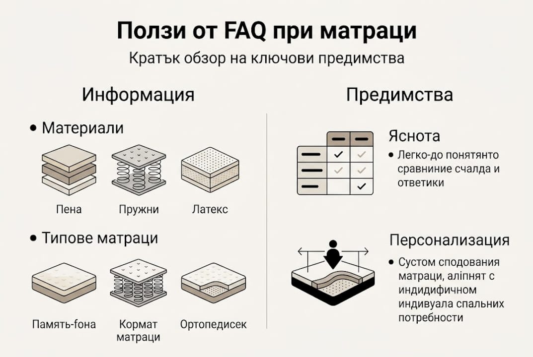Инфографика: Защо често задаваните въпроси за матраците са полезни