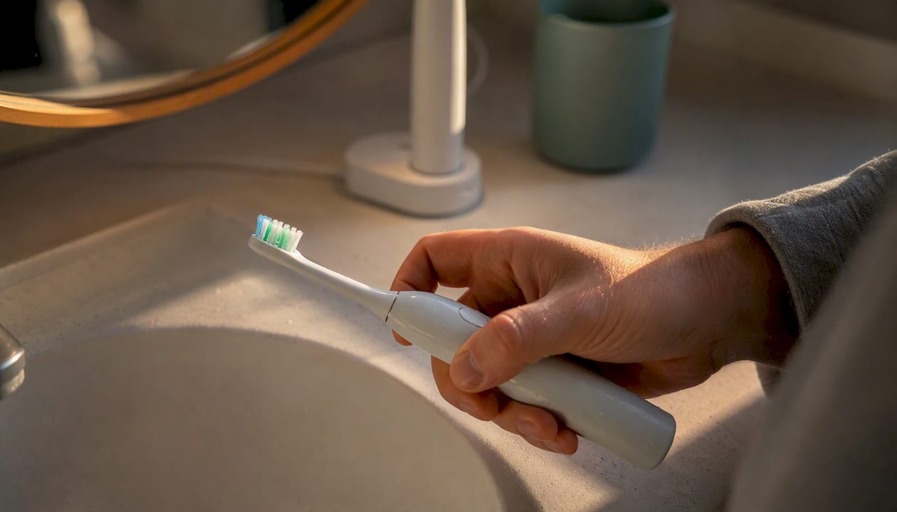 Gentle toothbrushing with electric brush