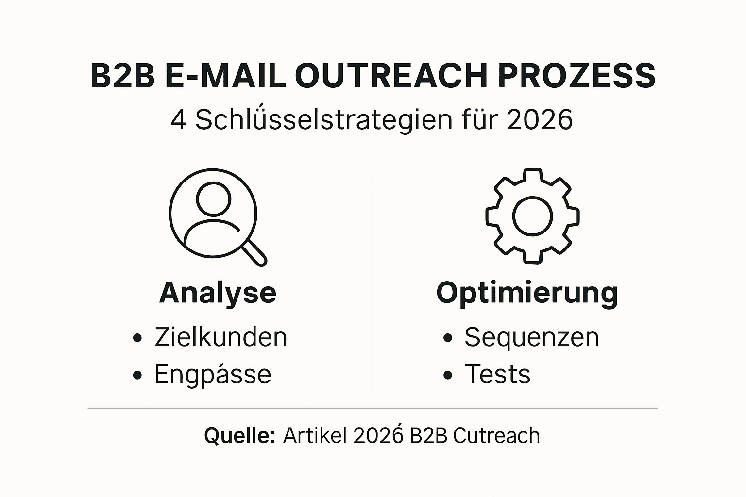Übersicht: Der B2B E-Mail-Outreach Ablauf im Überblick