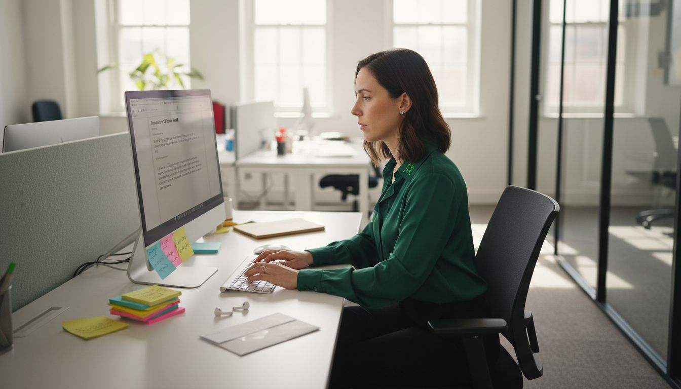 Marketer drafting personalized AI outreach email