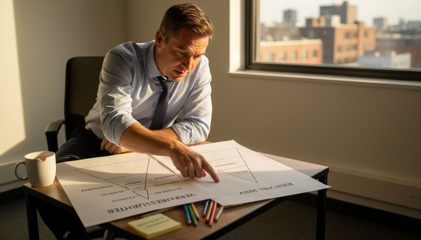 Ein Geschäftsführer zieht einen Vergleich zwischen ABM und dem klassischen Vertriebstrichter.