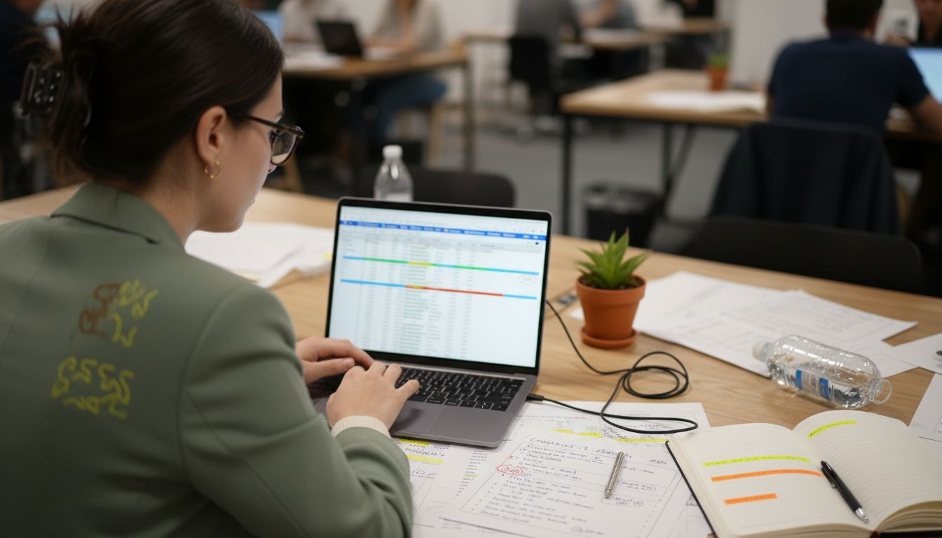 Marketer researching for personalized email outreach