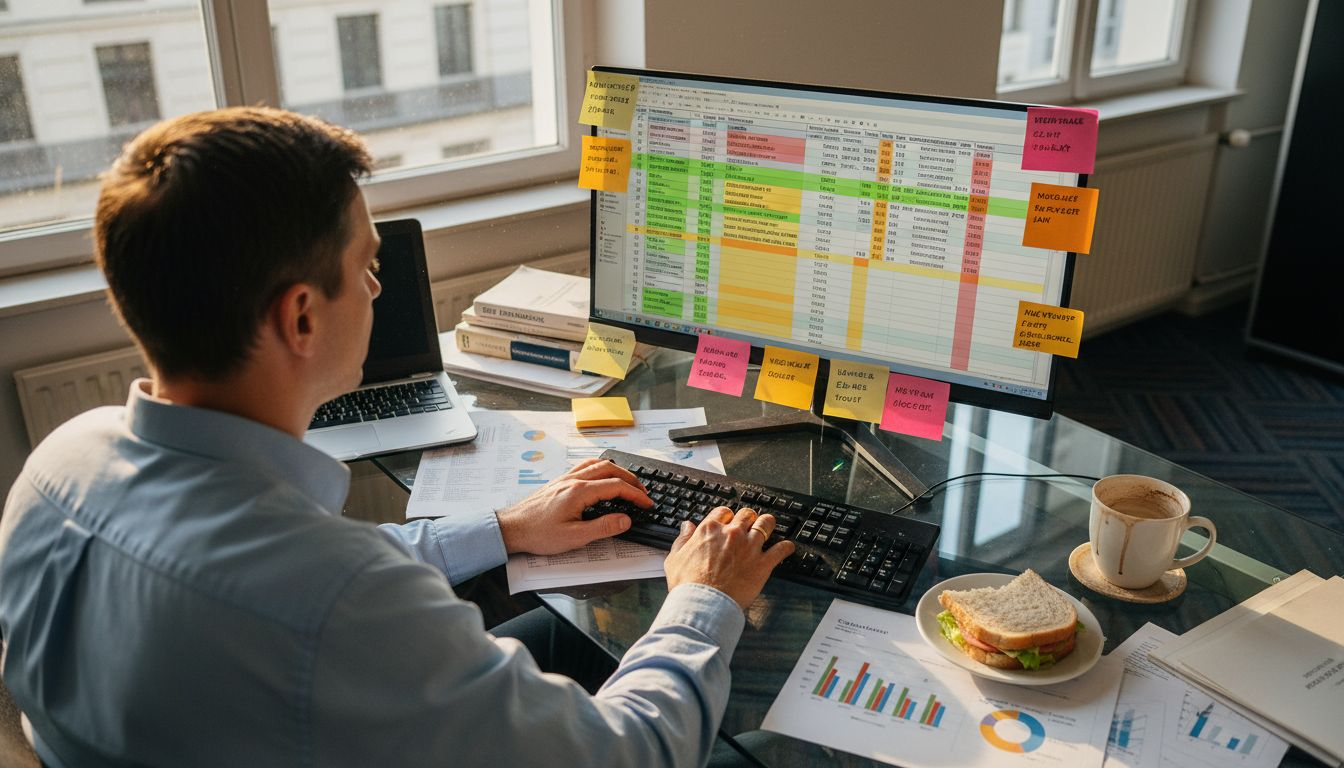 Ein Analyst prüft die Details des idealen Kundenprofils für den Vertrieb.