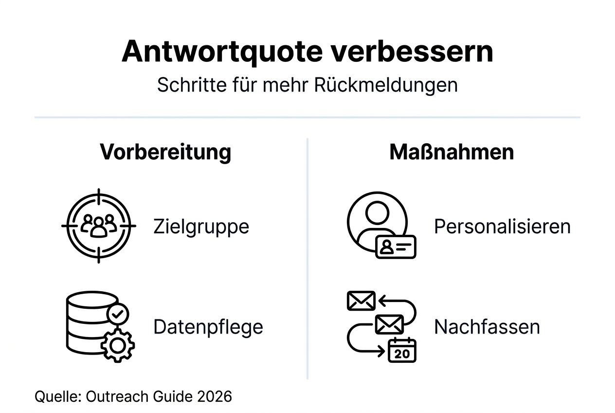 Infografik: So steigern Sie Ihre Rücklaufquote Schritt für Schritt