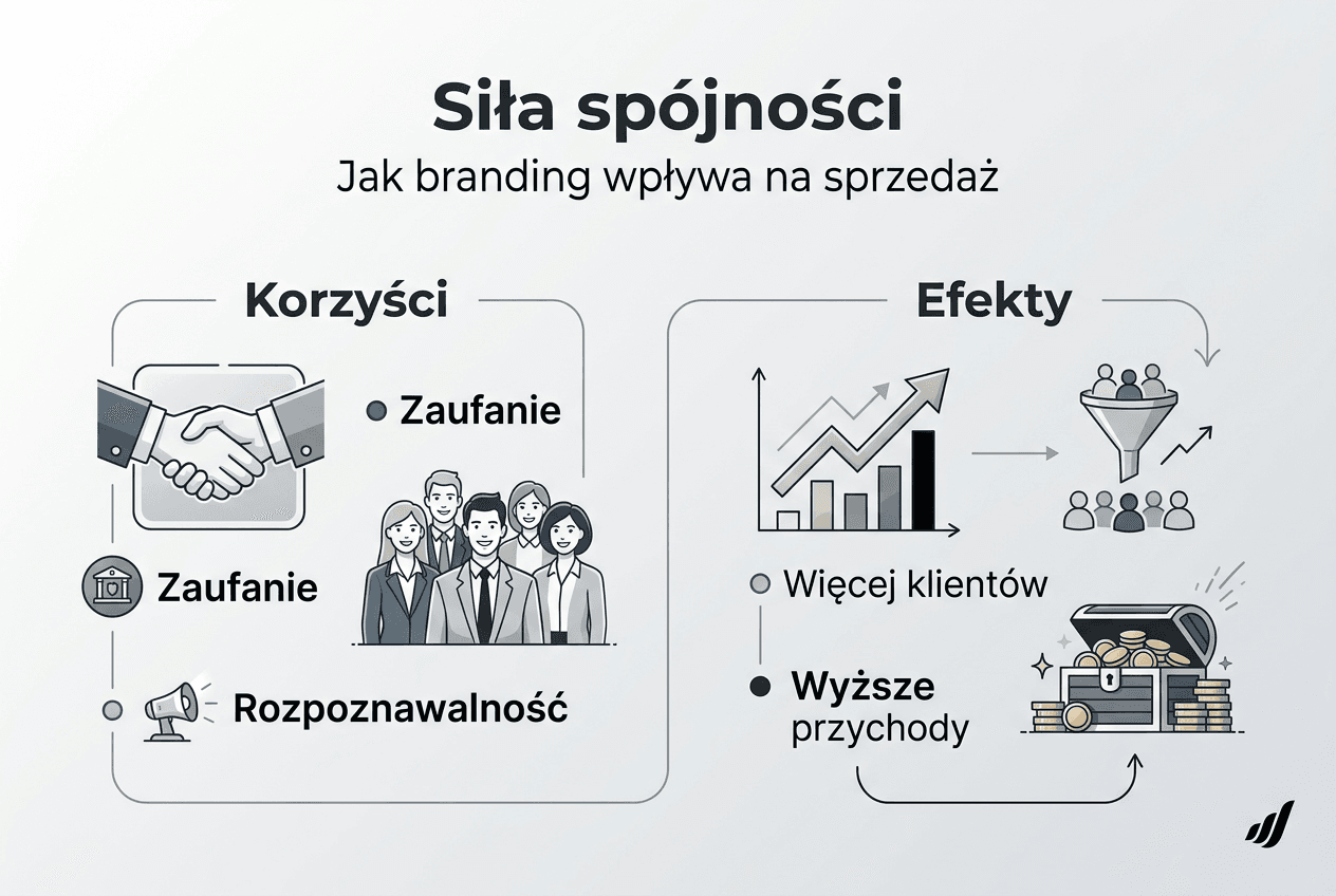 Infografika: Jak spójność wizualna wpływa na wyniki sprzedaży