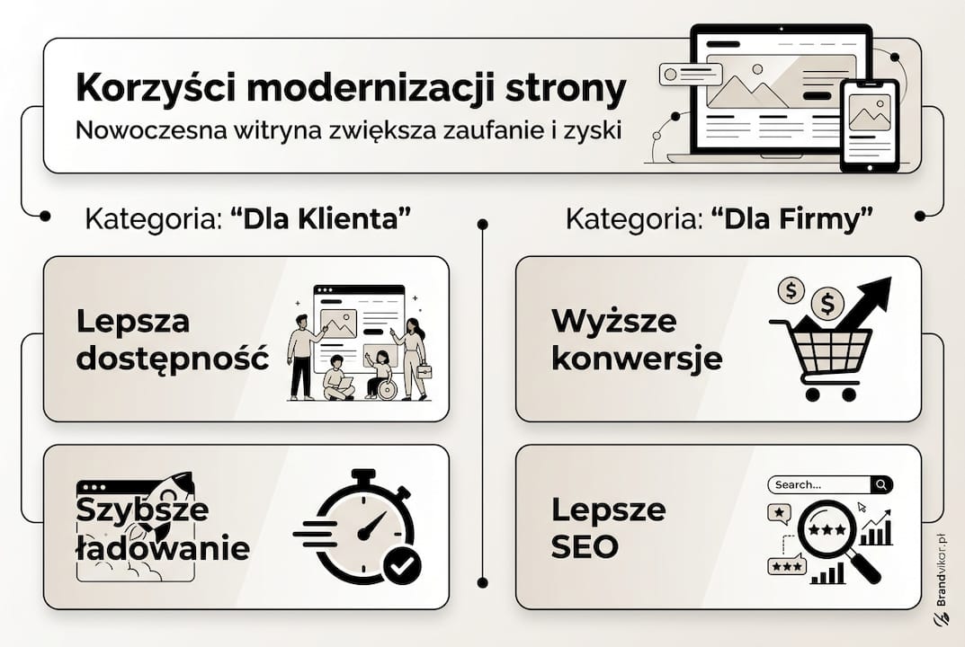 Infografika: Dlaczego warto odświeżyć swoją stronę internetową?