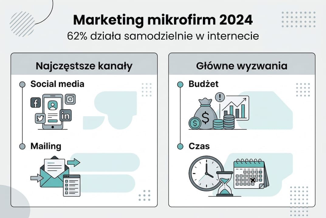 Infografika: aktualne kierunki i największe wyzwania w marketingu małych firm