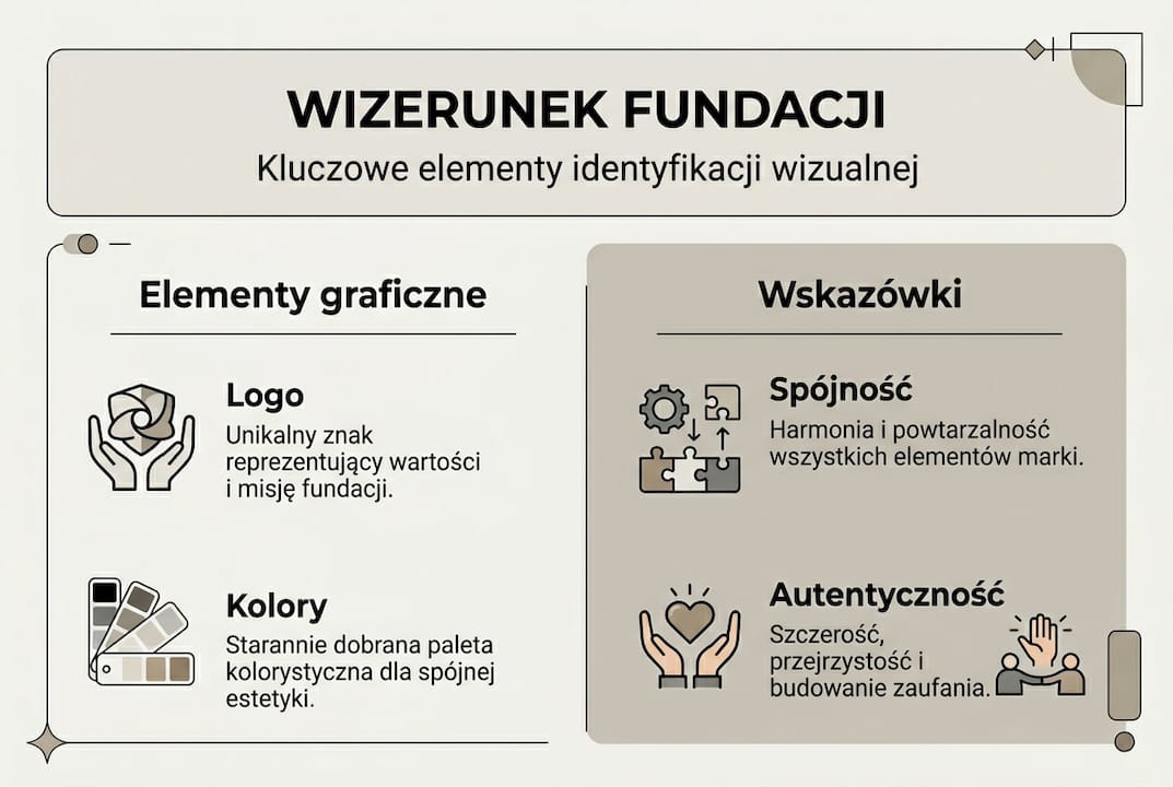 Infografika: najważniejsze aspekty budowania wizerunku fundacji