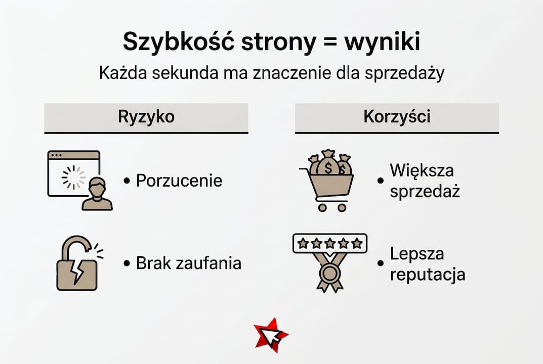 Infografika: Jak szybkość ładowania strony wpływa na wyniki sprzedaży