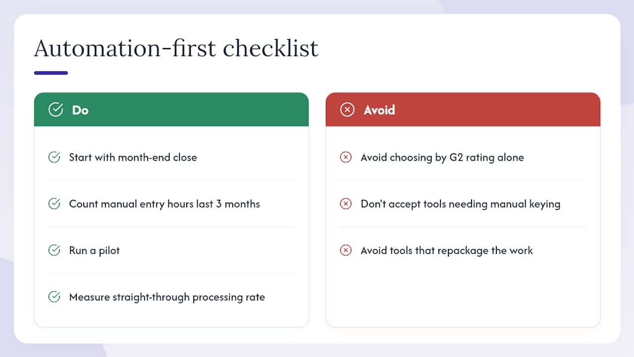 The case for going automation-first, not just "better than Expensify" — overview diagram