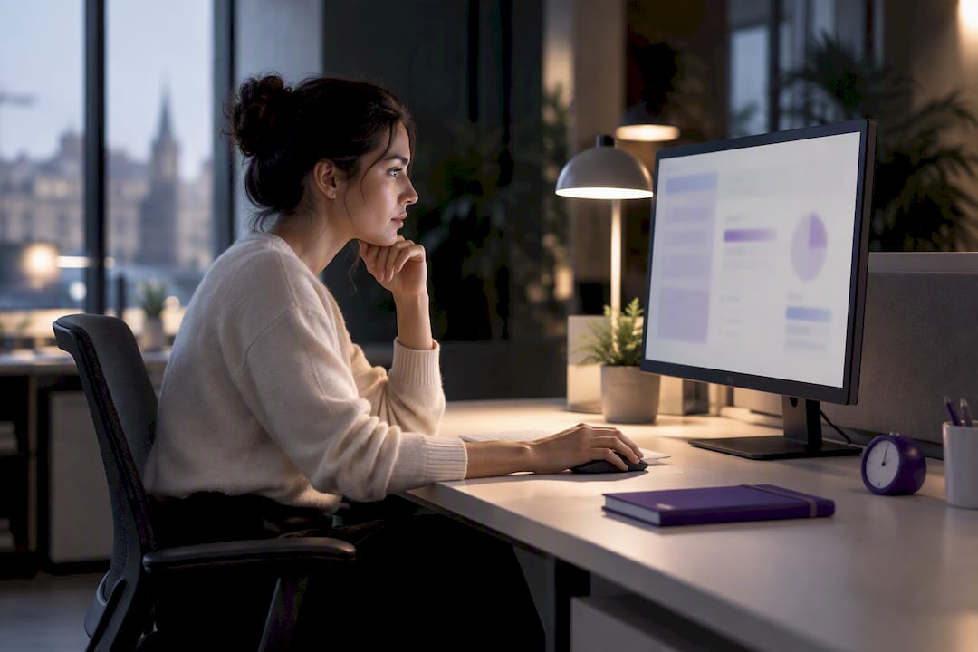 Analyst reviewing an open banking connection