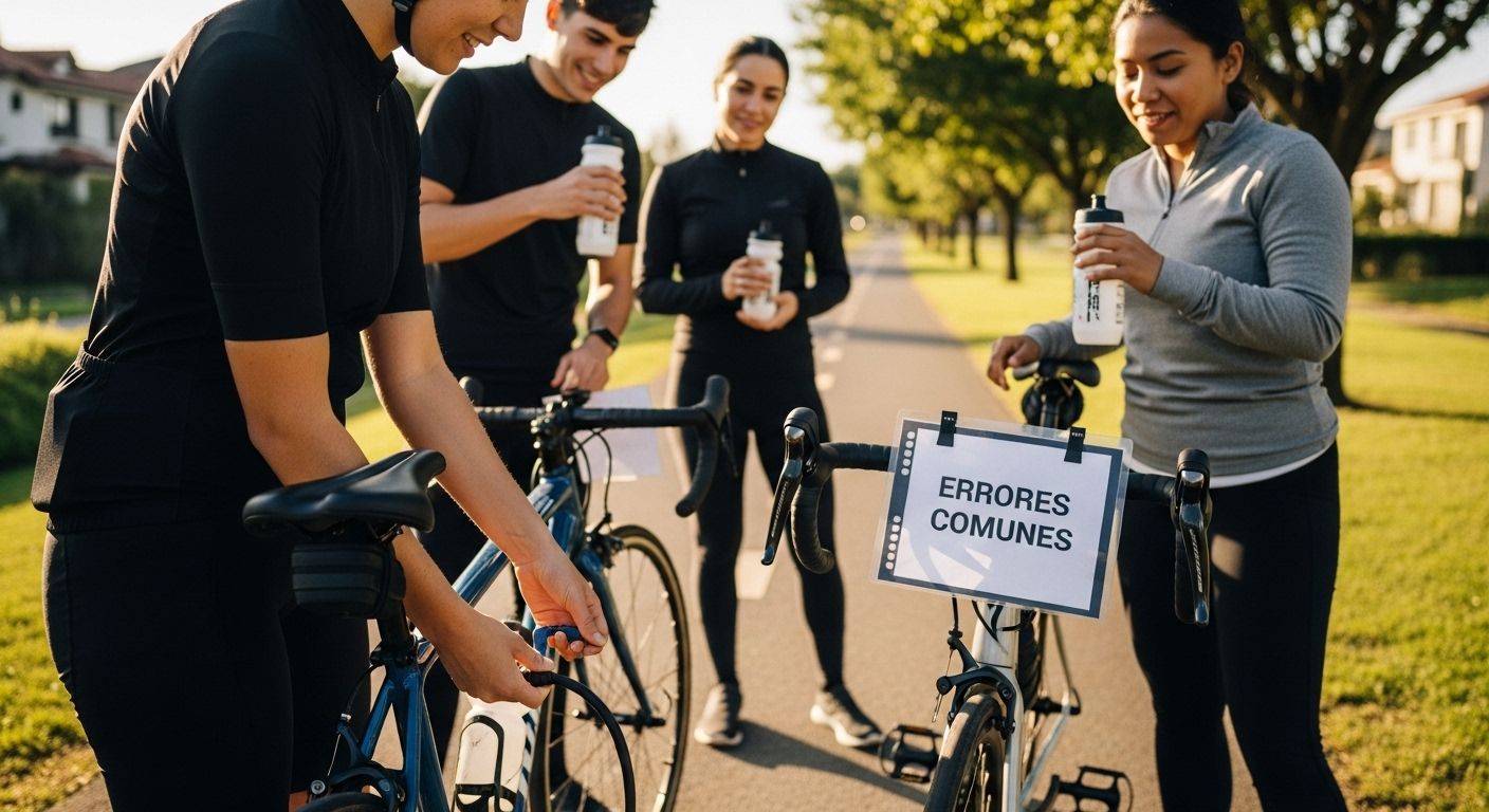 errores comunes ciclismo