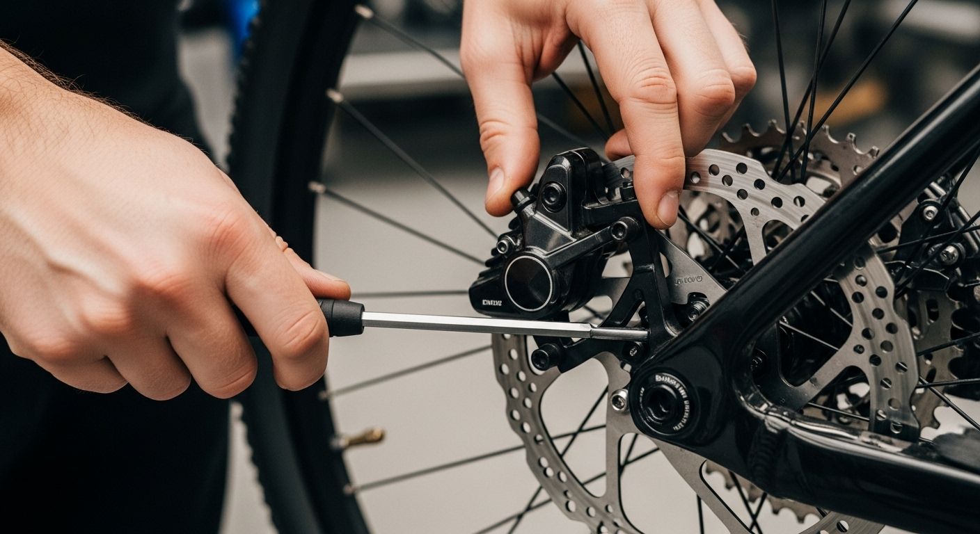 calibración freno disco bicicleta