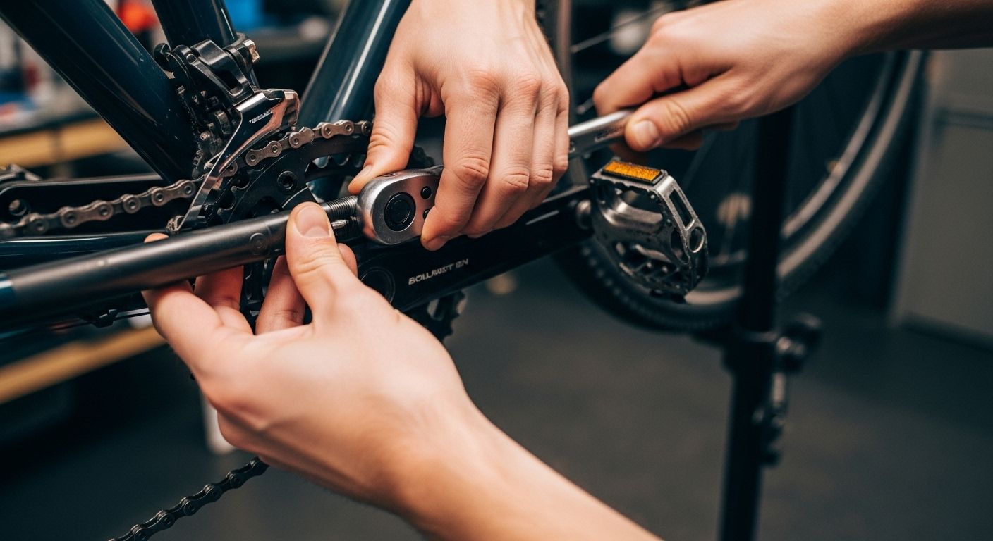 alinear biela bicicleta