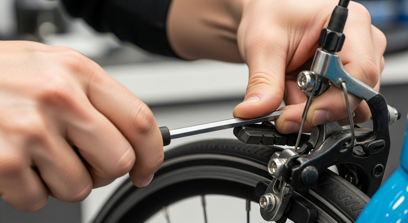 alinear zapatas freno v brake