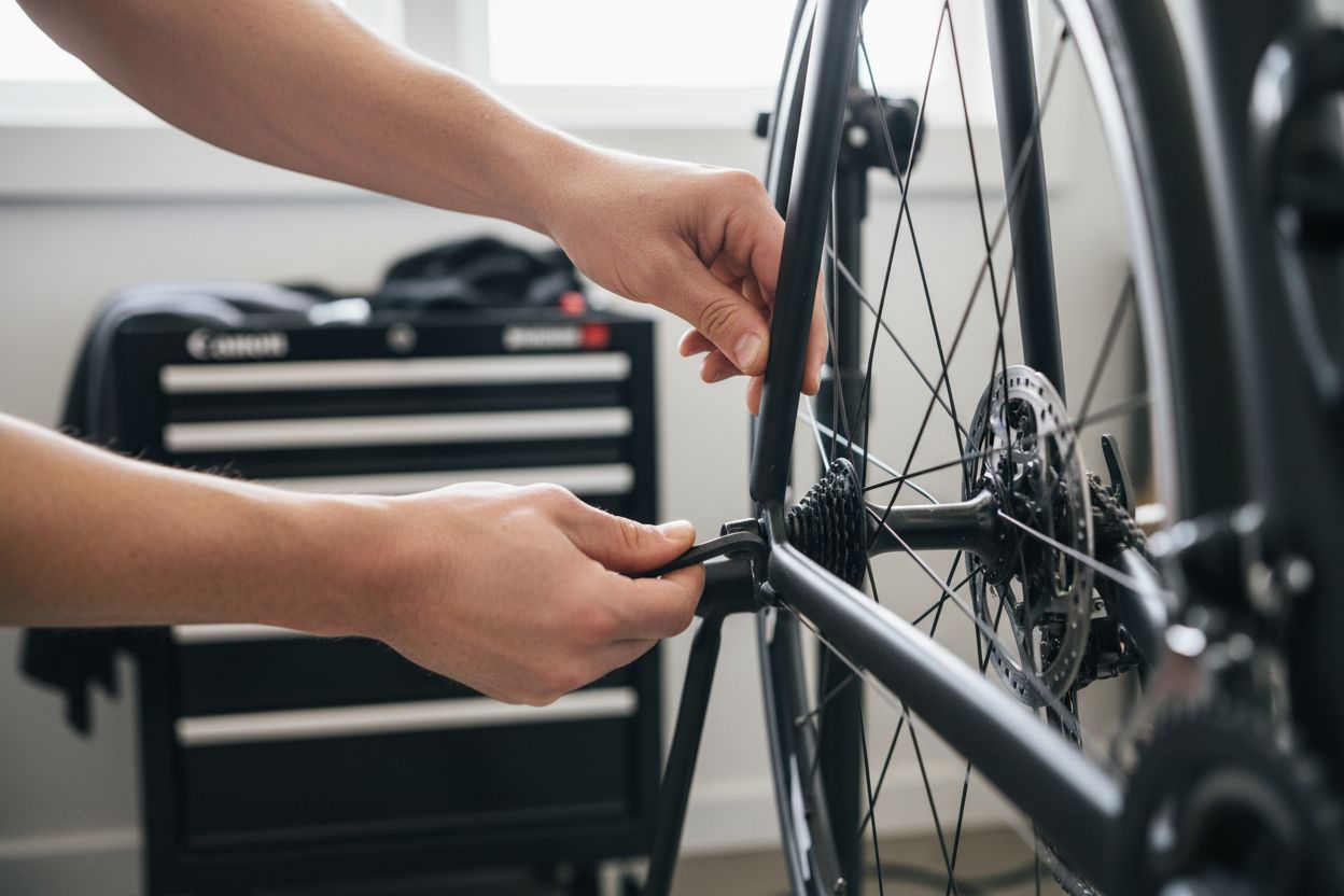 alinear zapatas freno bici carretera