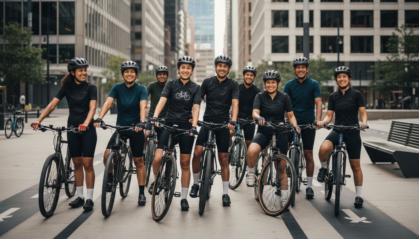 grupo ciclistas urbanos