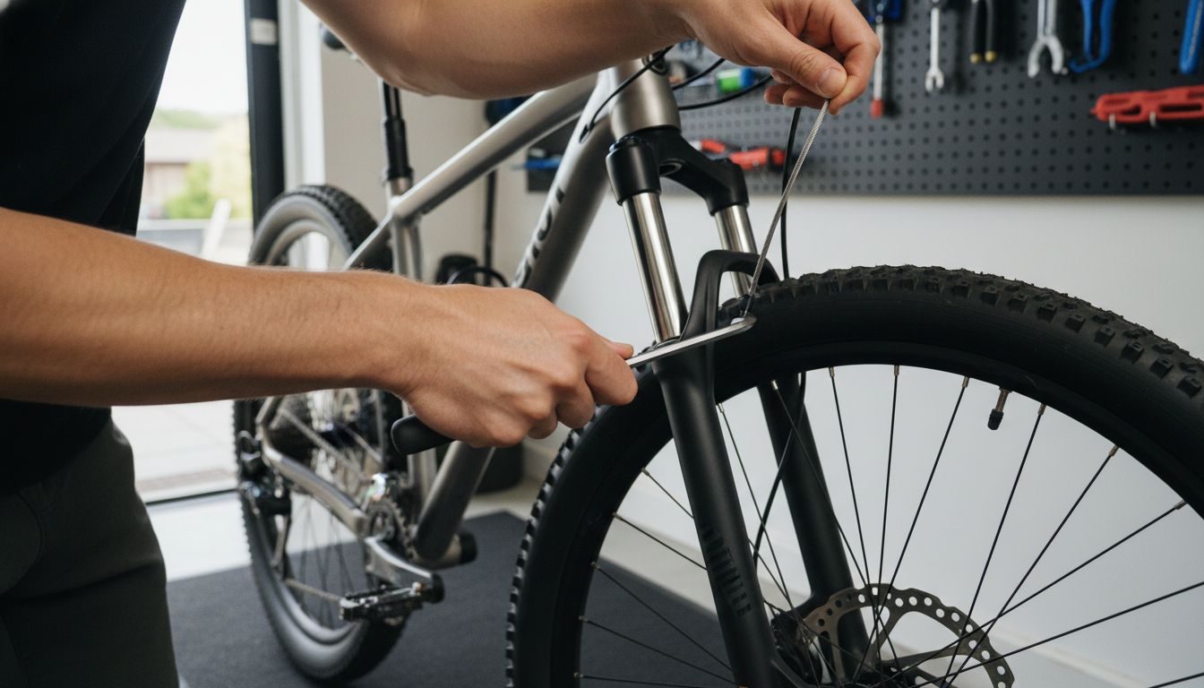 ajustar tensión freno bicicleta