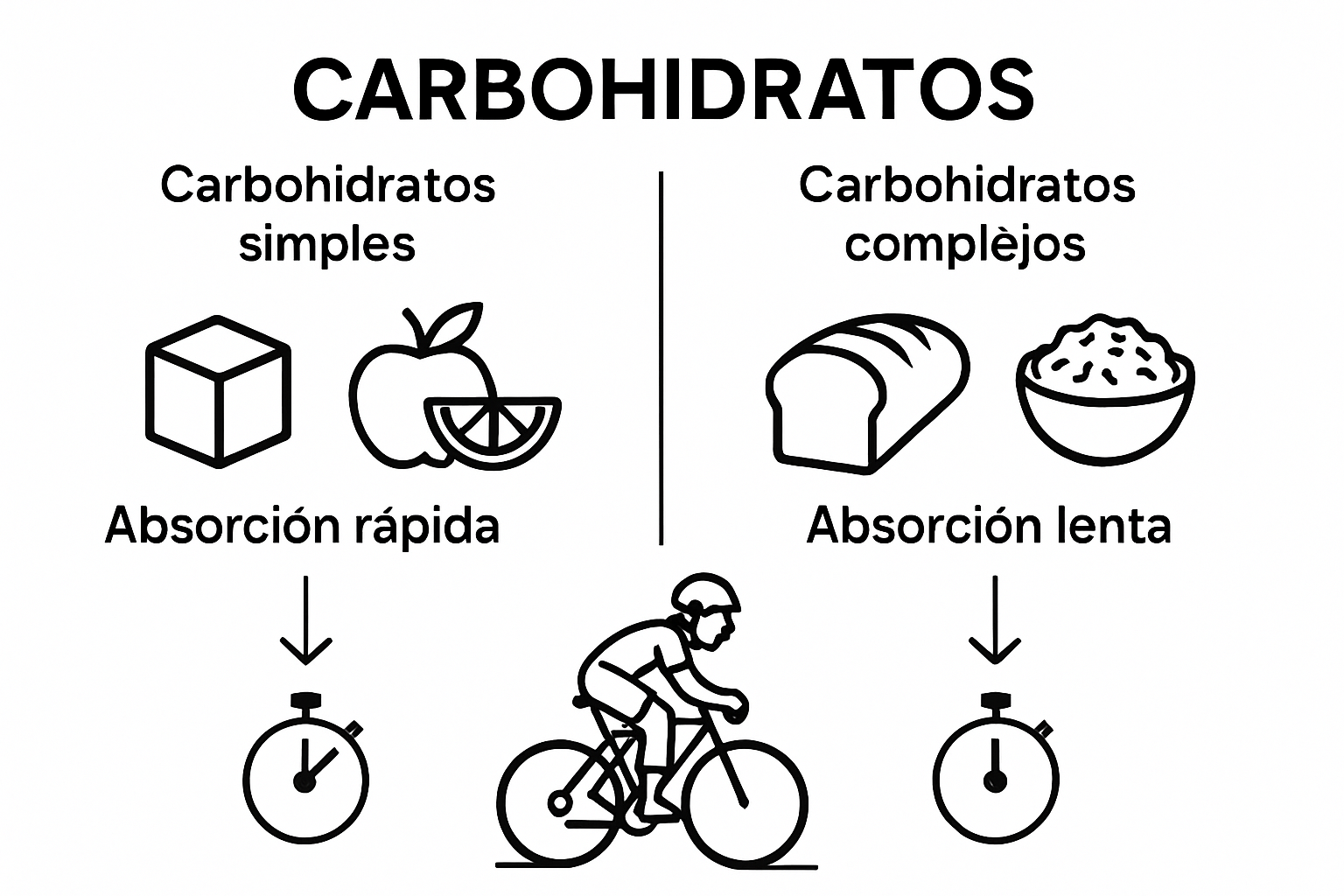 Infografía: ¿En qué se diferencian los carbohidratos simples de los complejos?