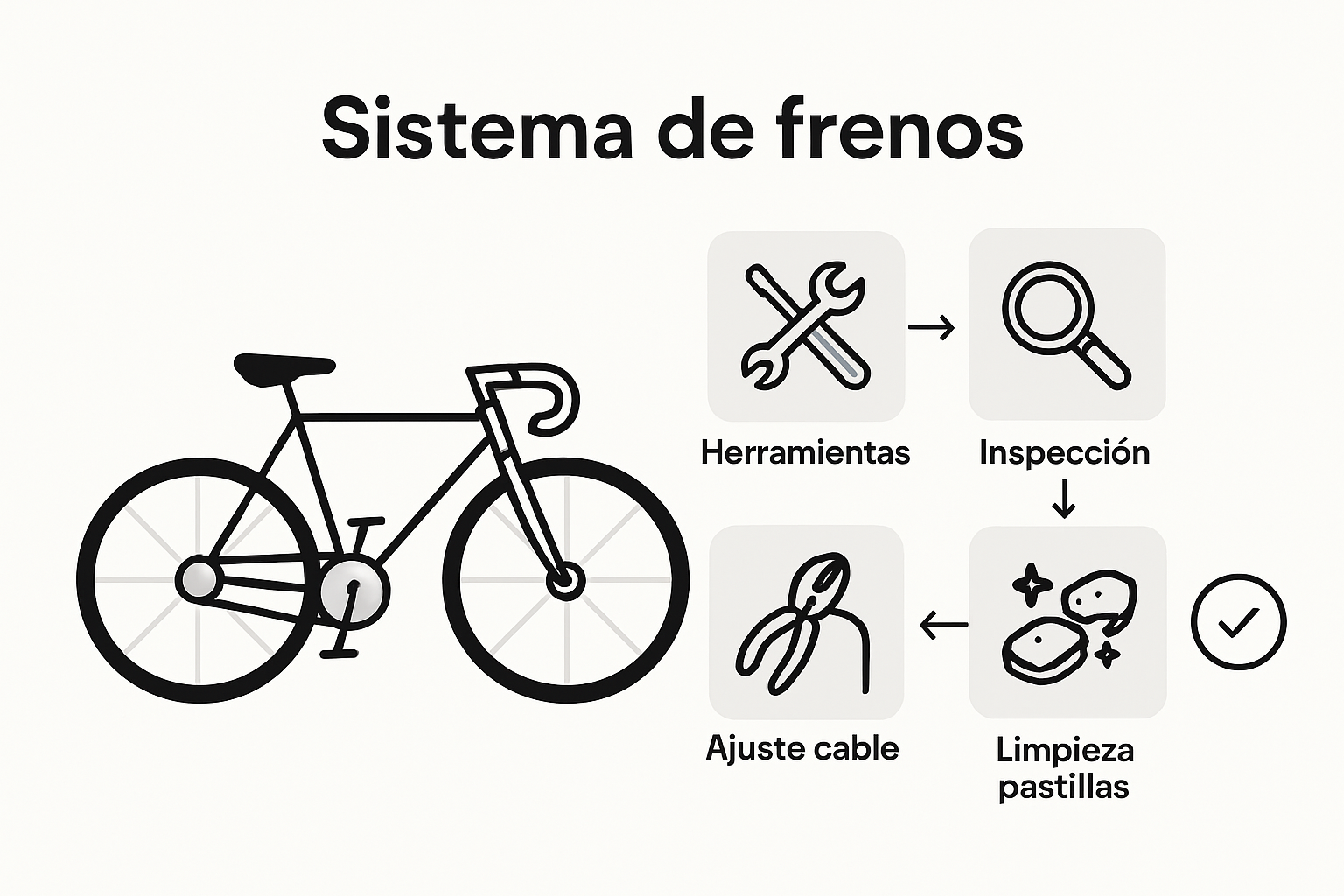 Guía visual: cómo reparar los frenos de tu bicicleta paso a paso