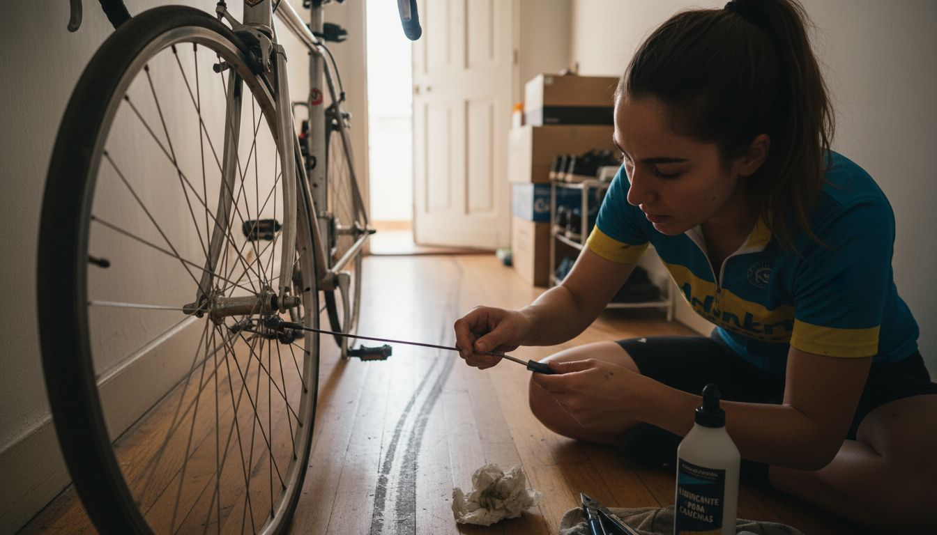 Cómo ajustar el cable del desviador delantero de la bicicleta
