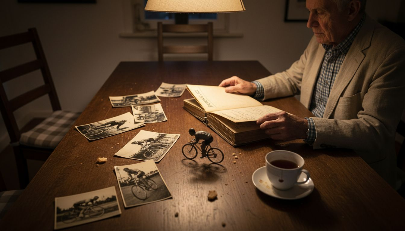 Recorrido por un álbum lleno de fotos antiguas de ciclismo
