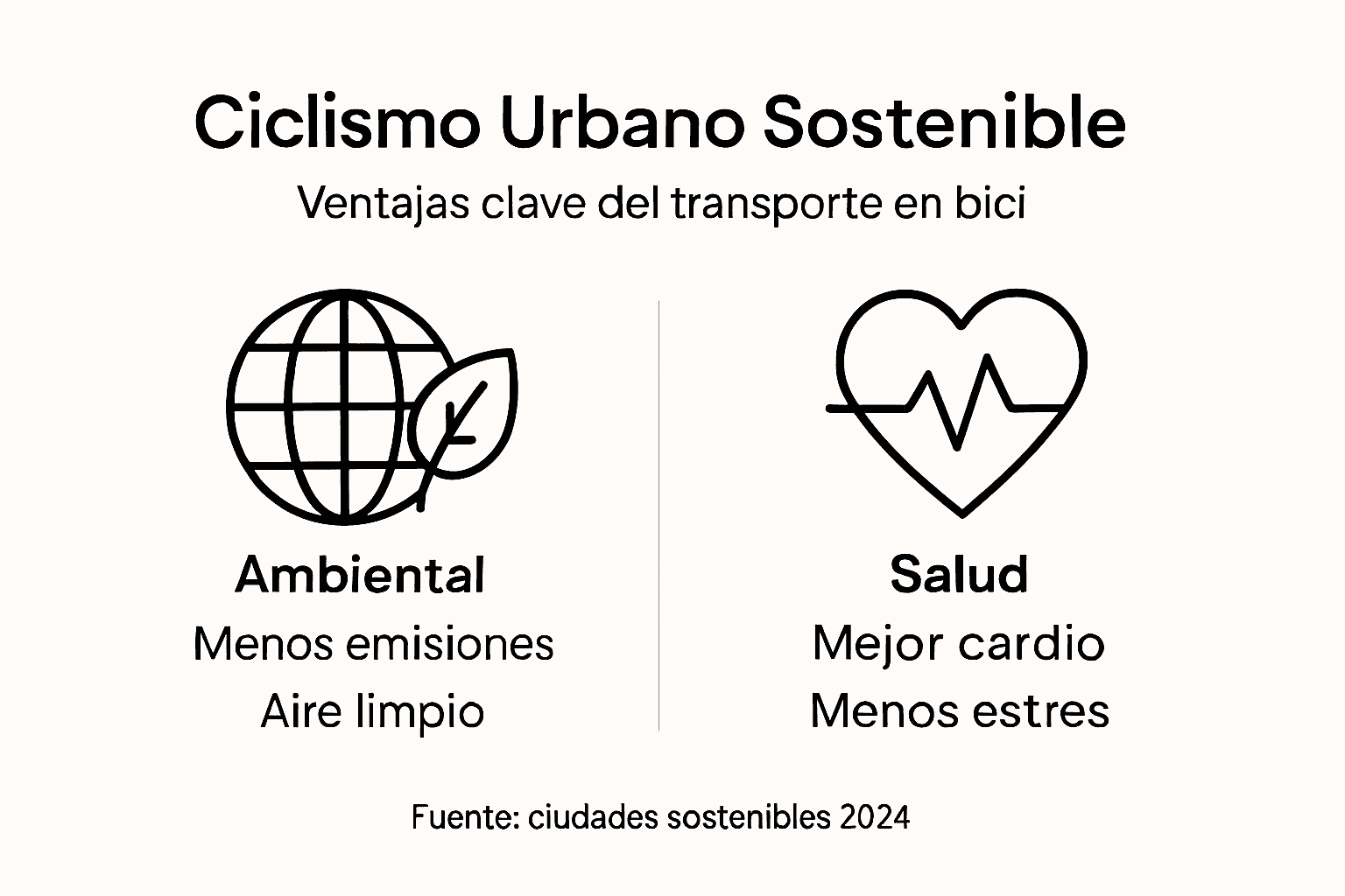 Infografía: las ventajas más importantes de moverse en bicicleta por la ciudad