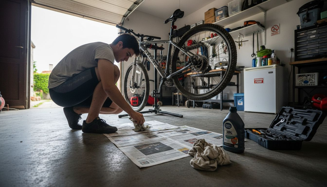 Antes de comenzar con el mantenimiento de los frenos, es fundamental acondicionar correctamente el espacio de trabajo.