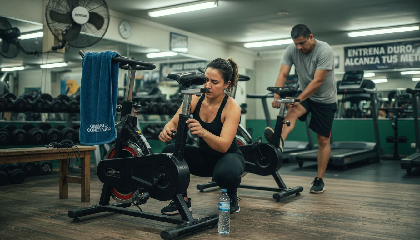 Cómo regular el sillín en una clase de ciclismo indoor