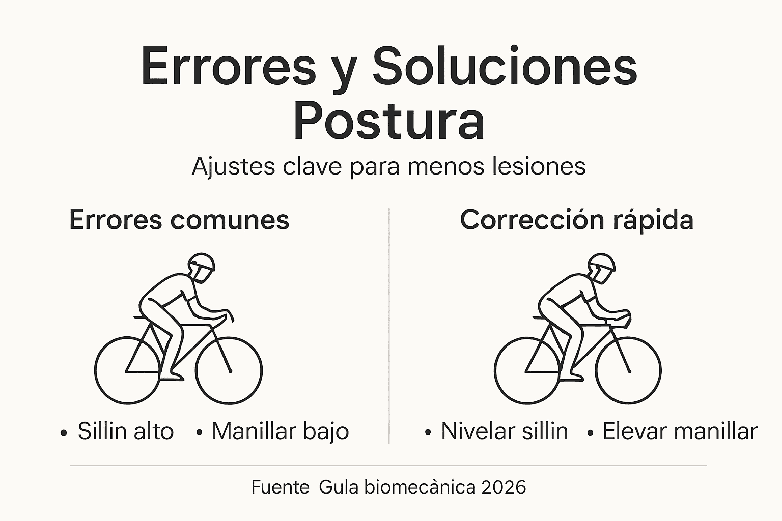 Guía visual sobre posturas incorrectas y cómo corregirlas