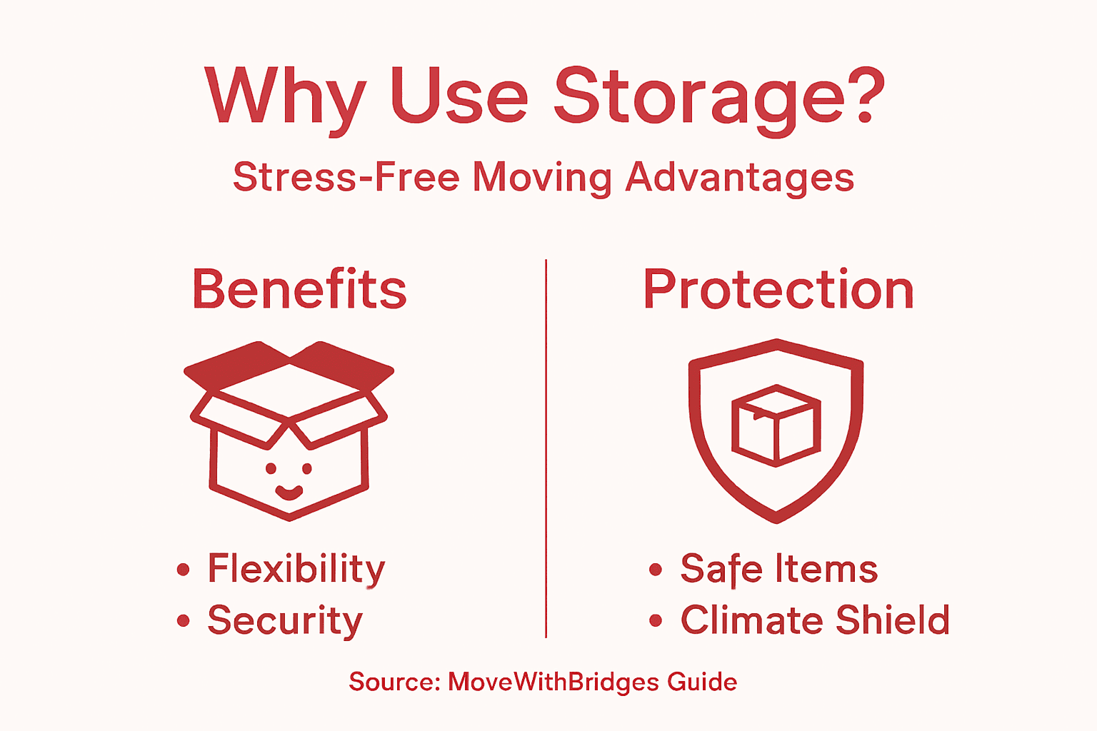 Infographic summarizing storage moving benefits