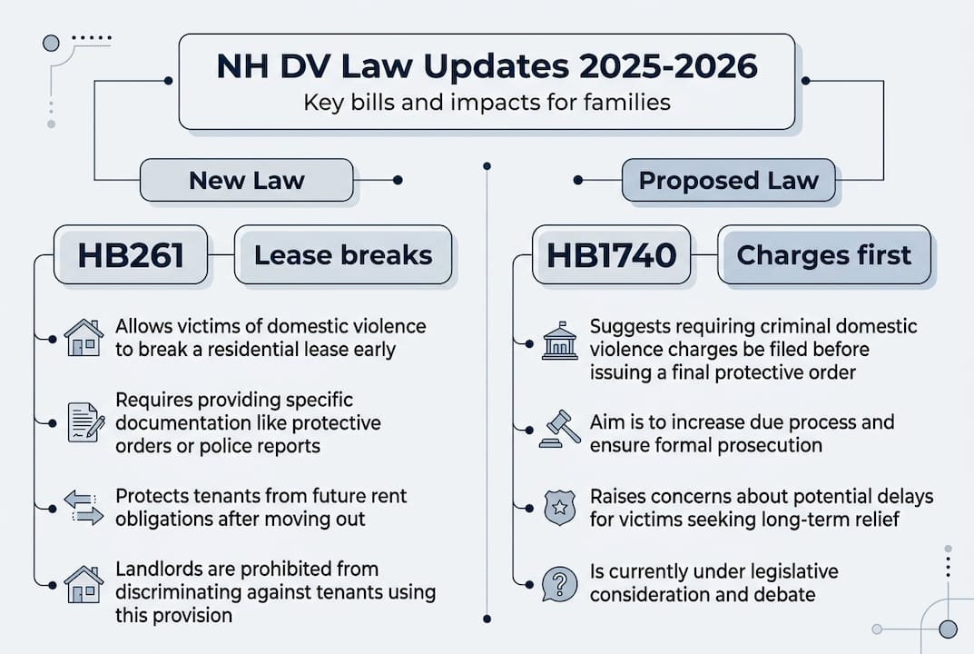 Infographic of NH domestic violence law changes