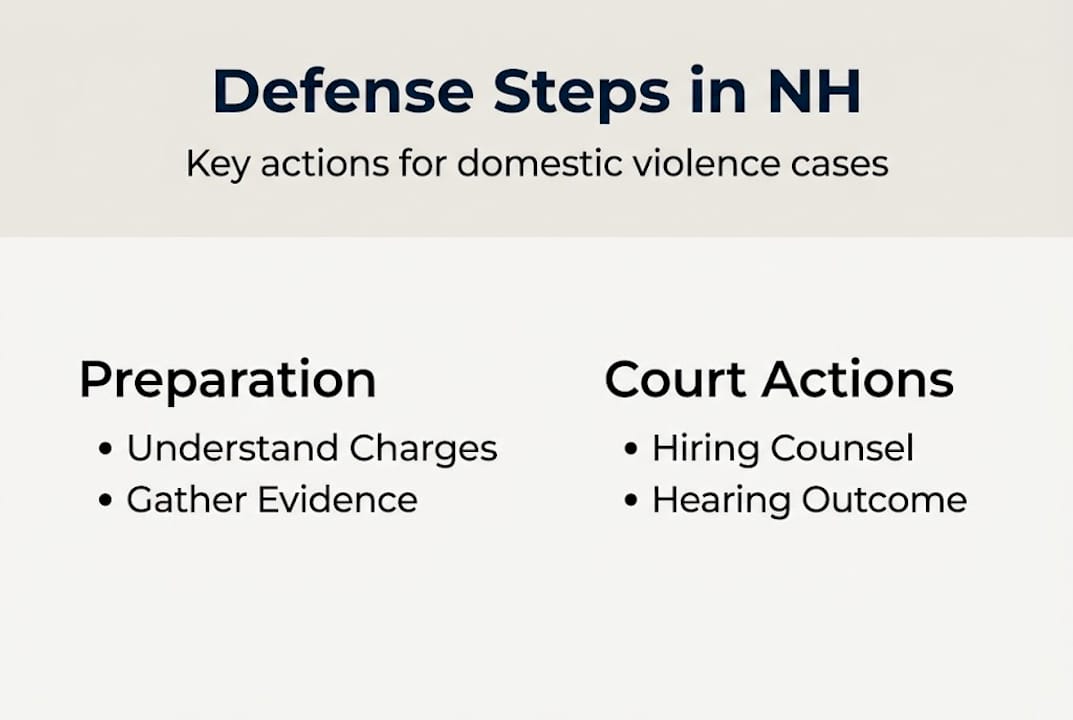 Infographic of NH defense process steps