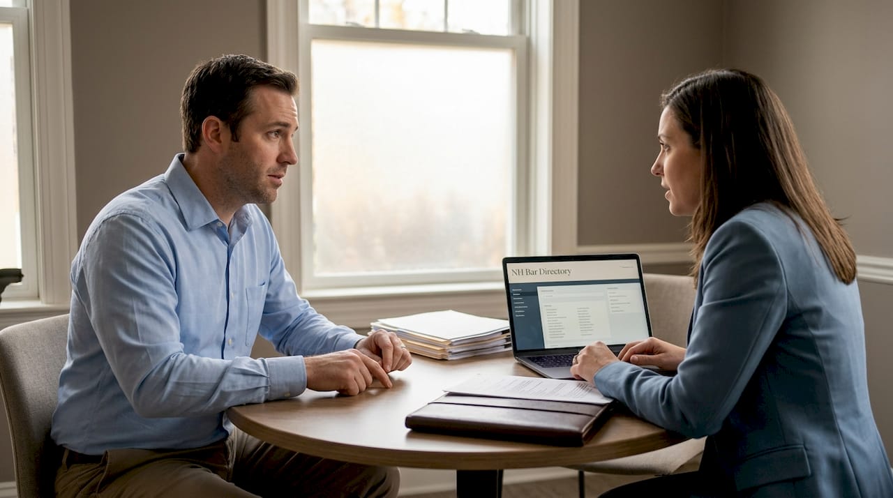 Parent consulting family law attorney nh