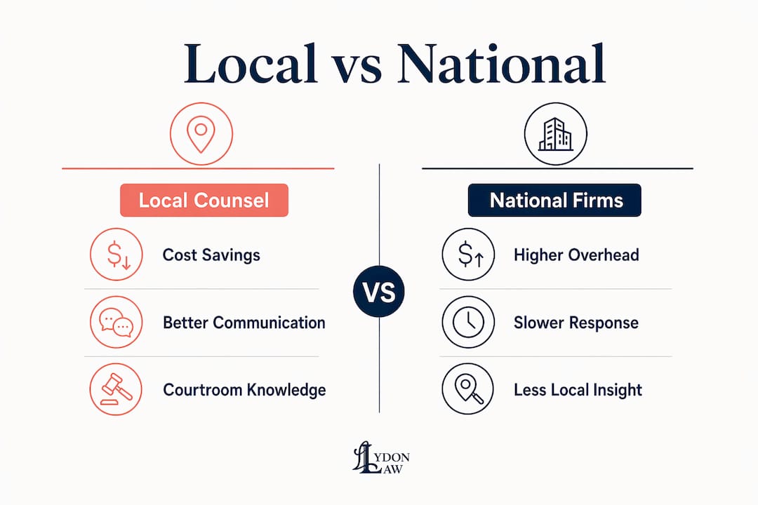 Comparison infographic of local and national attorneys
