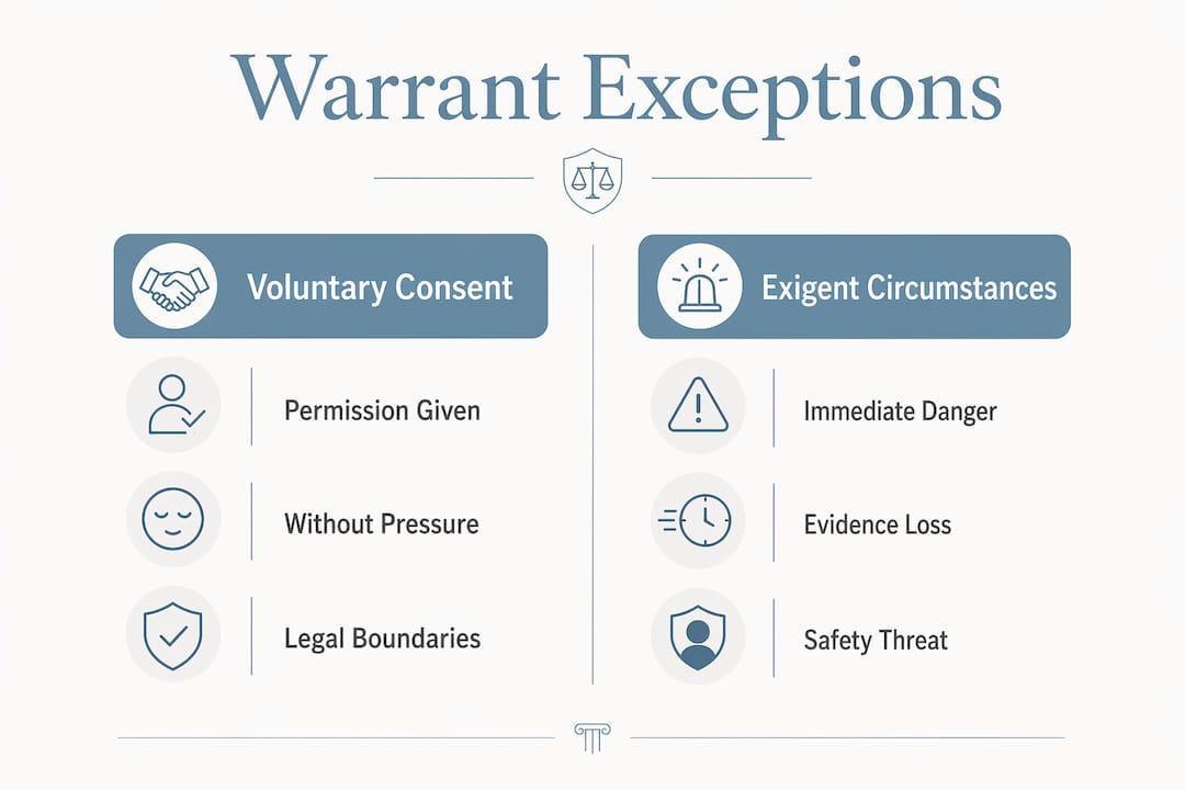Infographic comparing phone search exceptions