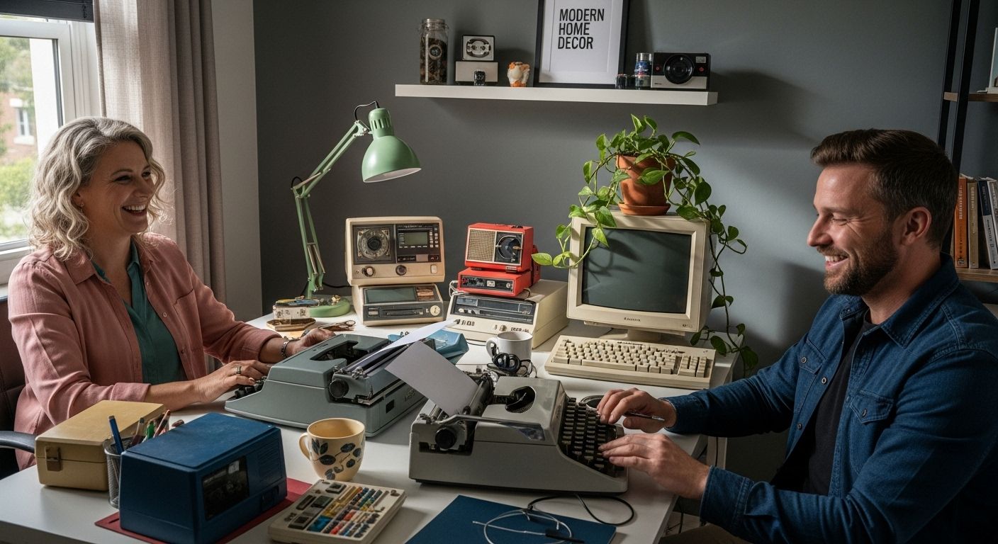 home decor vintage tech