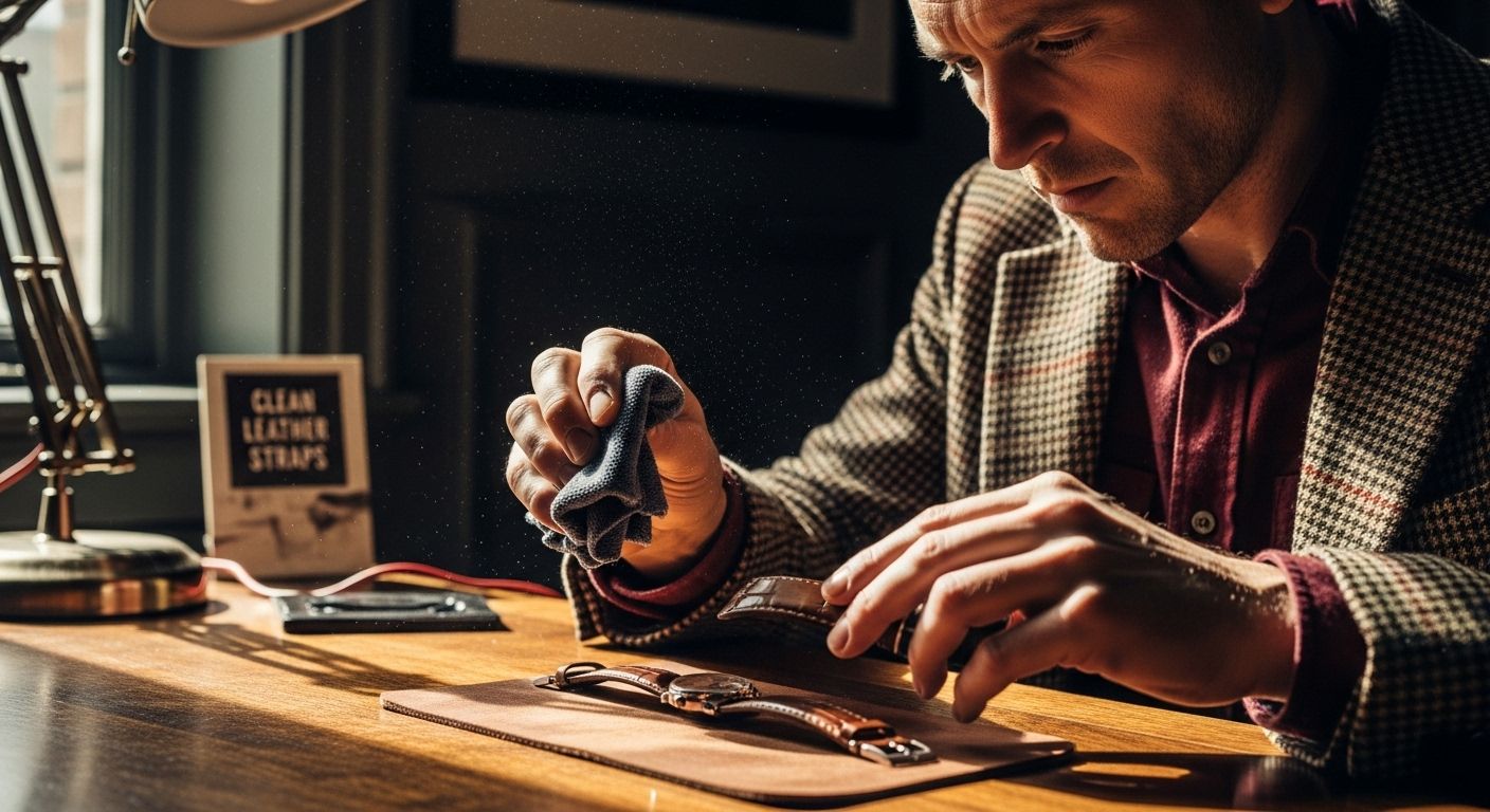 clean leather watch straps