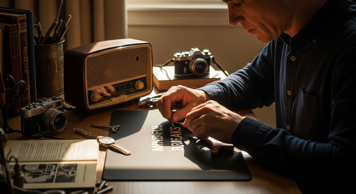 vintage tech mindful breaks